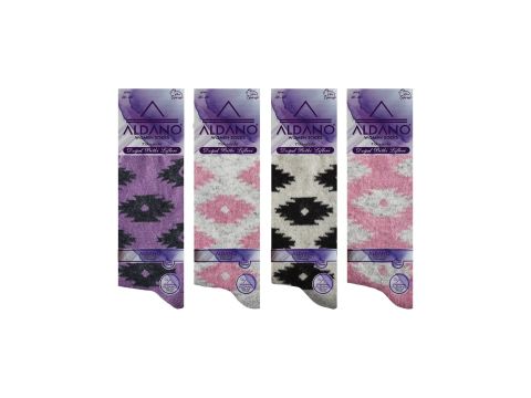 Aldano 04-1 Lambswool Yün Kışlık Bayan Soket 12'li
