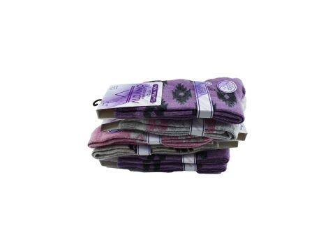 Aldano 04-1 Lambswool Yün Kışlık Bayan Soket 12'li