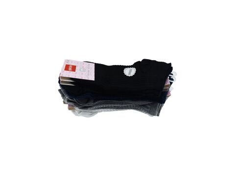 Şirin 4030-60 (36-40) Dikişsiz Bayan Penye Patik Çorap 12'li