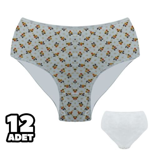 Dondeza 601-37 Desenli Bayan Battal Bato 12'li