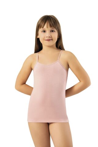 Kota 3411 Düz Renk Kız Çocuk Atlet 12'li