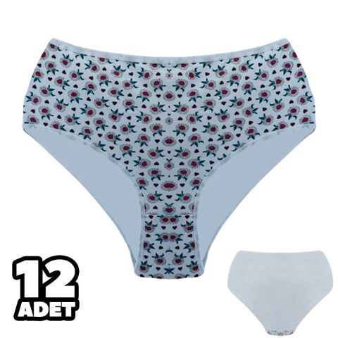 Dondeza 601-33 Desenli Bayan Battal Bato 12'li