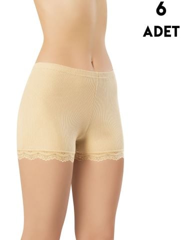 Kota 5022-2 Bayan Dantelli Şort 6'lı