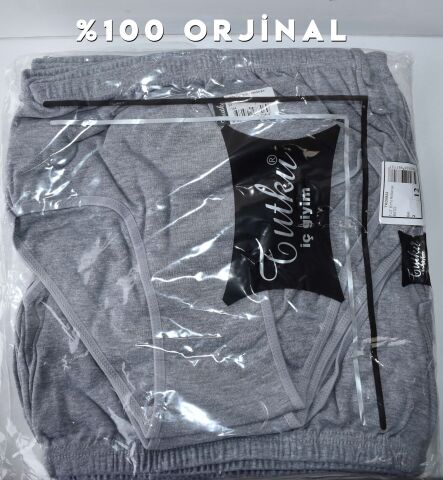 Tutku 0922 Beyaz Bayan Ribana Bato Külot 12'li