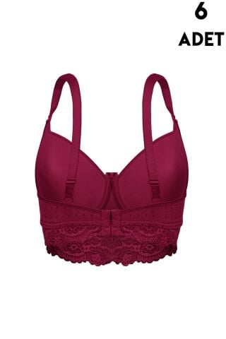 Aysemin 5167 C Cup Balenli Desteksiz Bayan Sütyen 6'lı