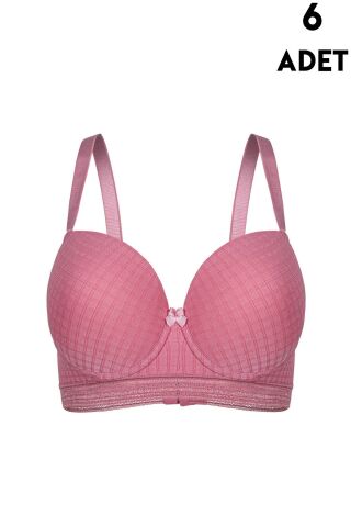 Aysemin 5169 B Cup Balenli Desteksiz Bayan Sütyen 6'lı