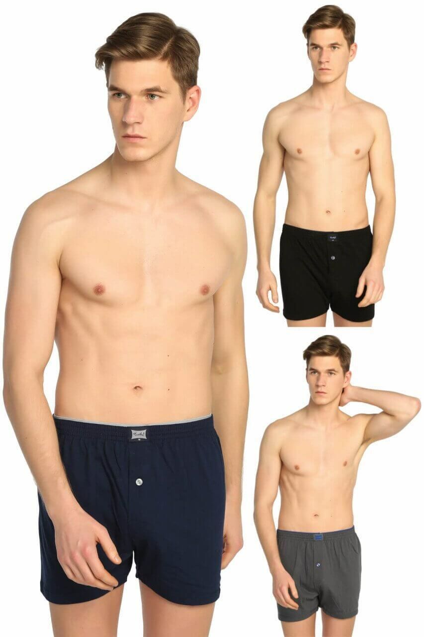 Tutku Erkek Penye Boxer BEYAZ - 3XL