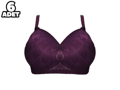 Aysemin 5059 C Cup Balensiz Desteksiz Bayan Sütyen 6'lı