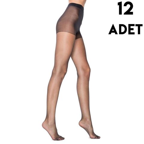 Penti 15 Den Maxi Battal Mat Süper İnce Külotlu Çorap 12'li