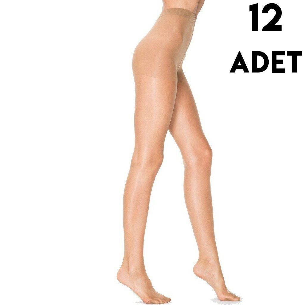Penti 15 Den Maxi Battal Mat Süper İnce Külotlu Çorap 12'li