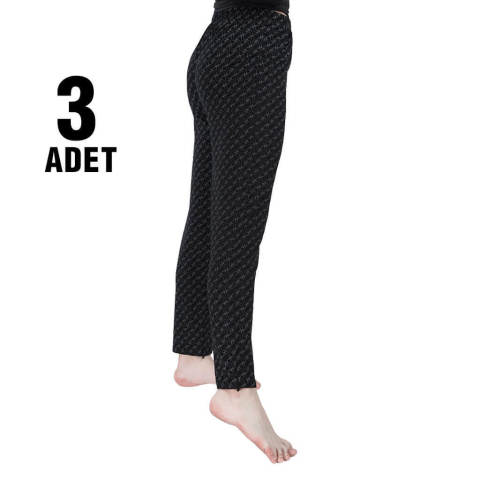 Sahraten Turlu Viskon Bayan Tek Alt 3'lü
