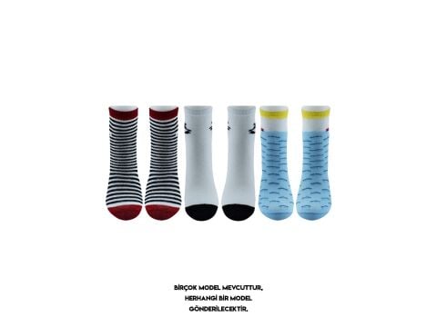 Berka (0-1-3 ) Pamuklu Kız Erkek Bebek Çorap 12'li
