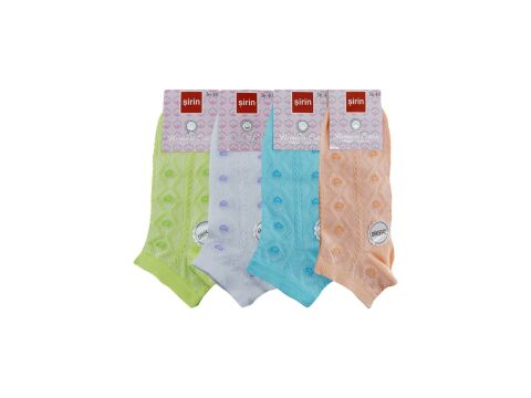 Şirin 4030-40 (36-40) Dikişsiz Bayan Penye Patik Çorap 12'li