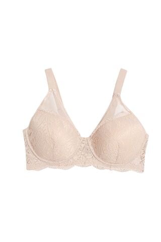 Cansoy 678 C Cup (85-90-95-100) Tül Dantel Balenli Desteksiz Bayan Sütyen 6'lı