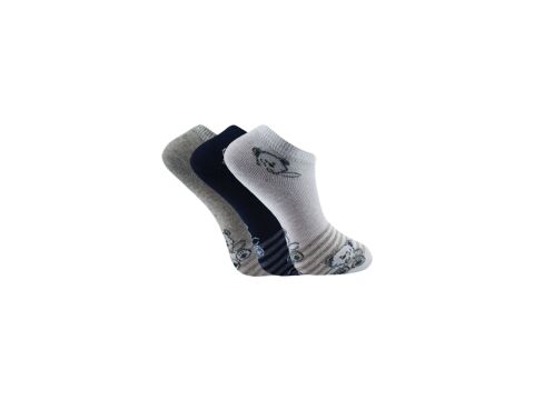Şirin 4060-4 (36-40) Bayan Desenli Penye Patik Çorap 12'li
