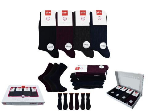 Şirin 4150-101 (36-40) Dikişsiz Bayan Penye Çorap 12'li