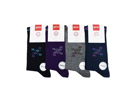 Şirin 4150-102 (36-40) Dikişsiz Bayan Penye Çorap 12'li
