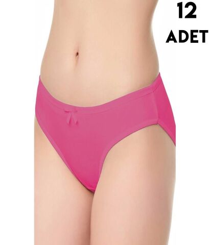 Tutku 0678 İnce Bel Fiyonk Bayan Bikini 12'li