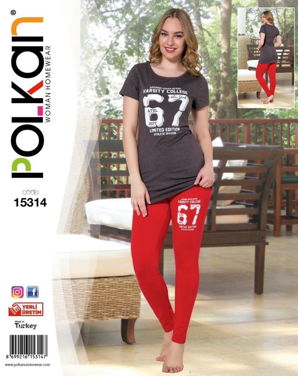 POLKAN 15314 BAYAN KISA KOL TAYTLI TAKIM