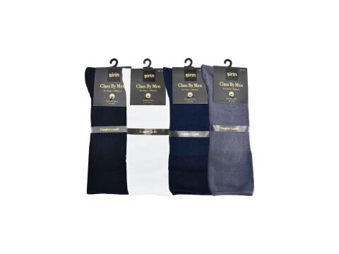 Şirin 7700 (40-44) Ter Emici Lastiksiz Erkek Penye Çorap 12'li