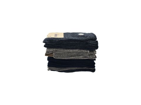 Punto 6400 (40-44) Topuk Burun Takviyeli Erkek Yün Çorap 12'li