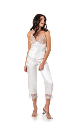 Moongirl 598 Bayan Saten Pijama Takım