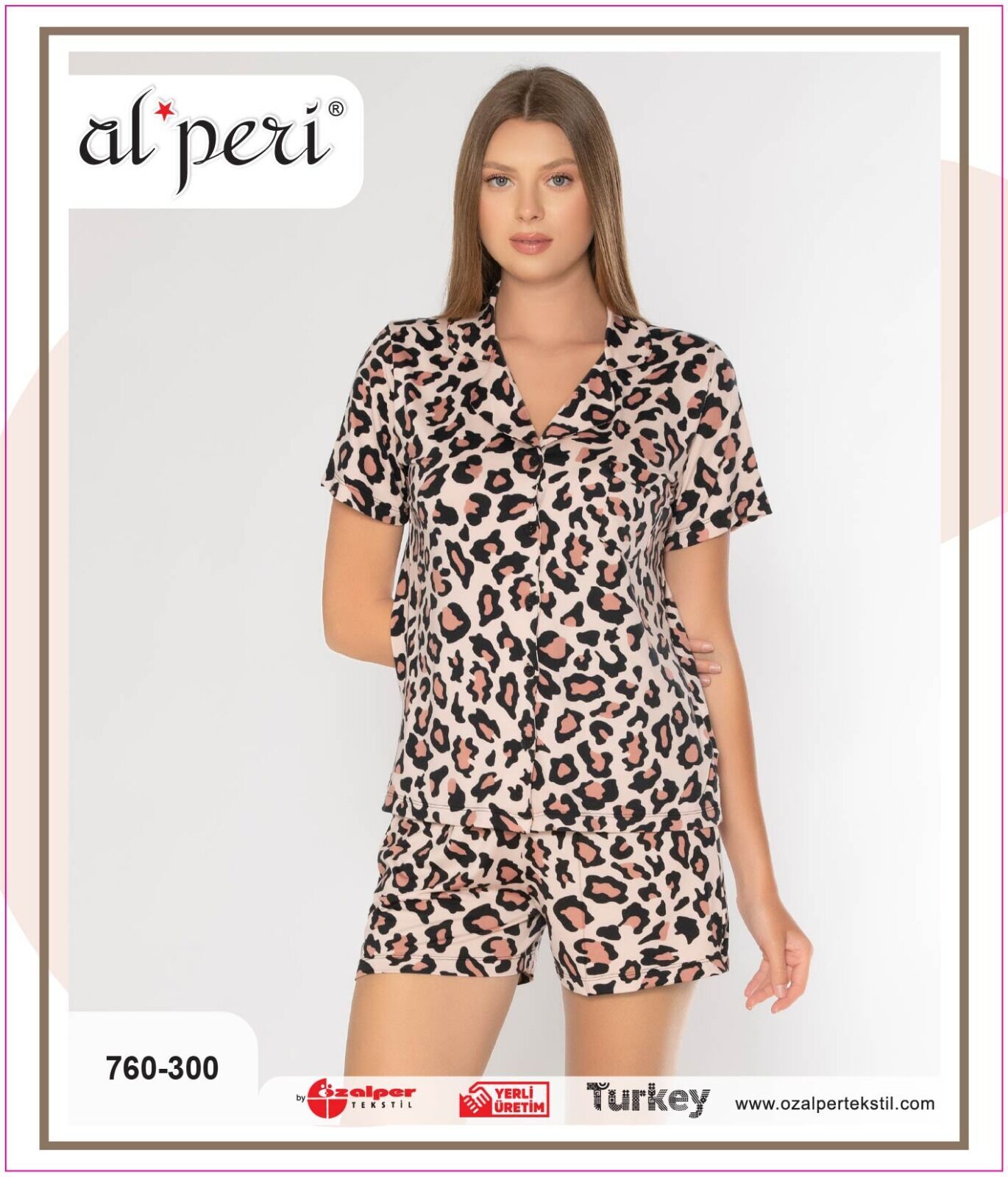 Alperi 760-300 (M-L-XL-XXL) Bayan Şortlu Takım 4'lü