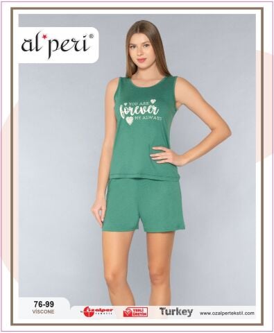 Alperi 76-99 (M-L-XL-XXL) Bayan Şortlu Takım 4'lü