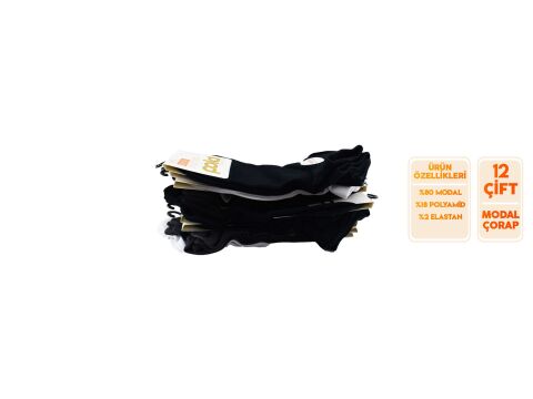 Pola 4150-20 Yazlık Erkek Modal Patik 12'li