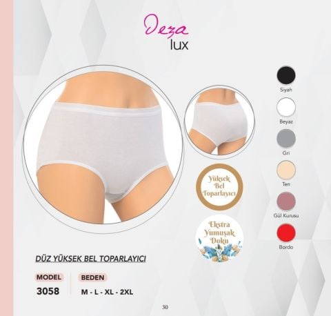 Dondeza 3058 M Yüksek Bel Toparlayıcı Külot 12'li
