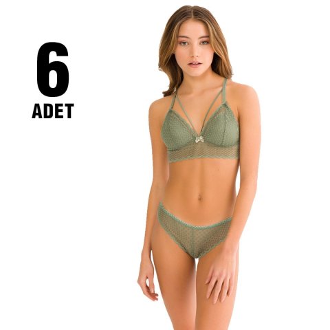 Cansoy 305 Dolgusuz Bralet Sütyen Takım 6'lı