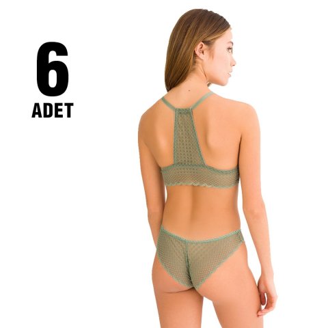 Cansoy 305 Dolgusuz Bralet Sütyen Takım 6'lı