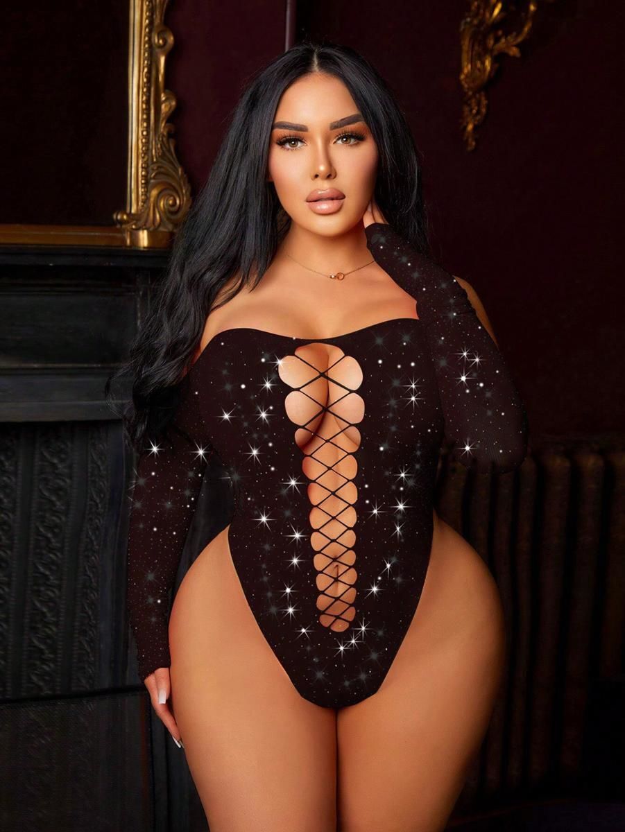 Vivaldy 4925 Bayan Taşlı Vücut Çorabı