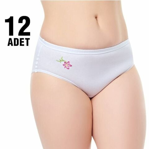 Seher 0024 İşlemeli Bayan Kom 12'li