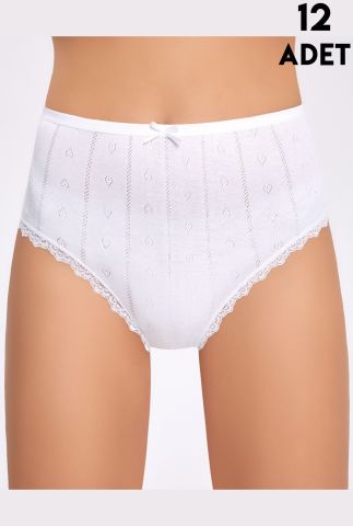 İlke 286 (XL-2XL-3XL-4XL) Jakarlı Dantelli Bayan Bato12'li