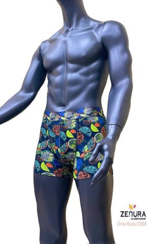 Zenura 2304 Dijital Baskı Erkek Boxer 12'li