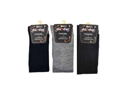 Dündar Dikişsiz Yıkamalı Kokulu Bayan Modal Dizaltı Çorap 12''li