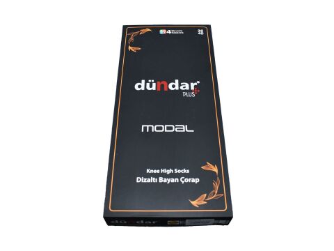 Dündar Dikişsiz Yıkamalı Kokulu Bayan Modal Dizaltı Çorap 12''li