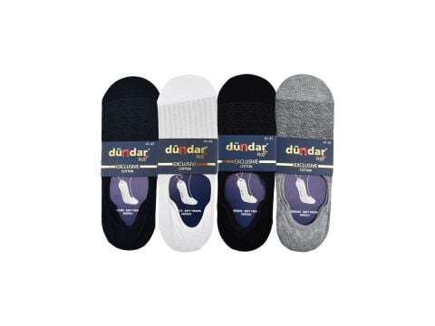 Dündar Dikişsiz Yıkamalı Kokulu Erkek Desenli Koton Babet 12'li