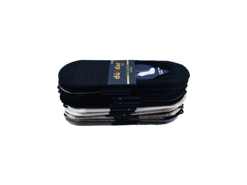 Dündar Dikişsiz Yıkamalı Kokulu Erkek Desenli Koton Babet 12'li