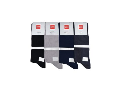 Şirin 7780 Elegance Dikişsiz Erkek Penye Soket Çorap 12'li