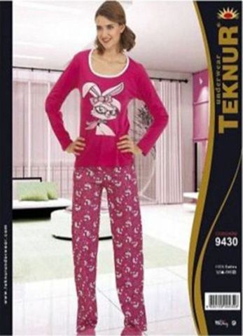 TEKNUR 9430 TAVŞANLI BAYAN PİJAMA TAKIM