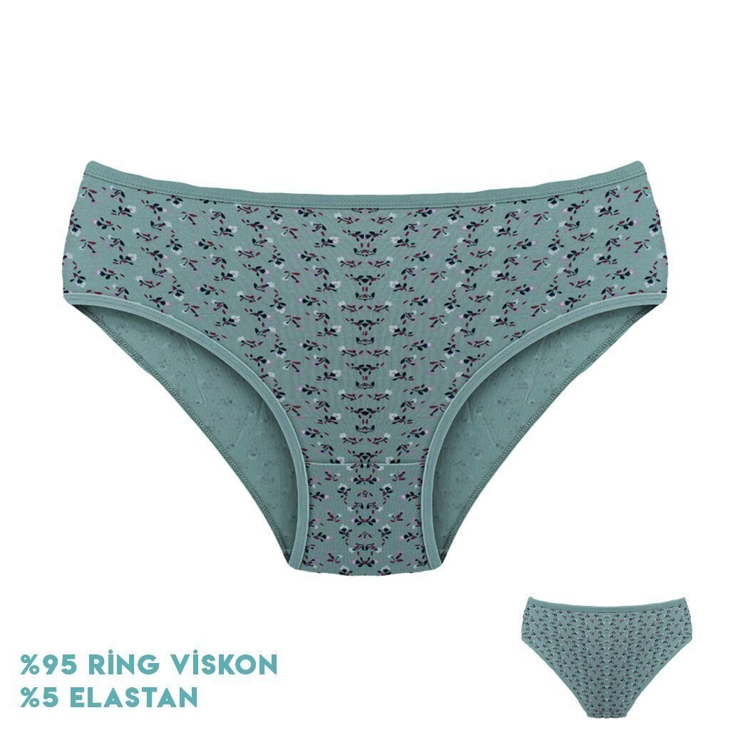 Dondeza 264-2 (L) Desenli Viscon Bayan Bikini 12'li