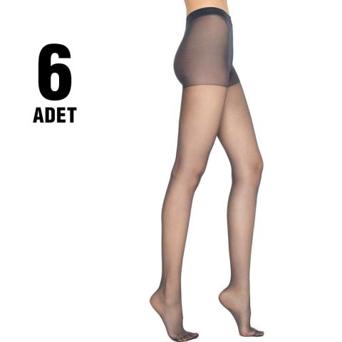 Penti Fit 15 Bayan Külotlu Çorap 6'lı kaşmir(52) - 4