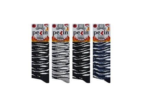 Pelin 10-6 Kışlık Bayan Termal Havlu Çorap 12'li