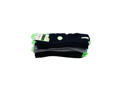 Gülsa (40-45) Dikişsiz Yarım Konç Erkek Bambu Patik Çorap 12'li