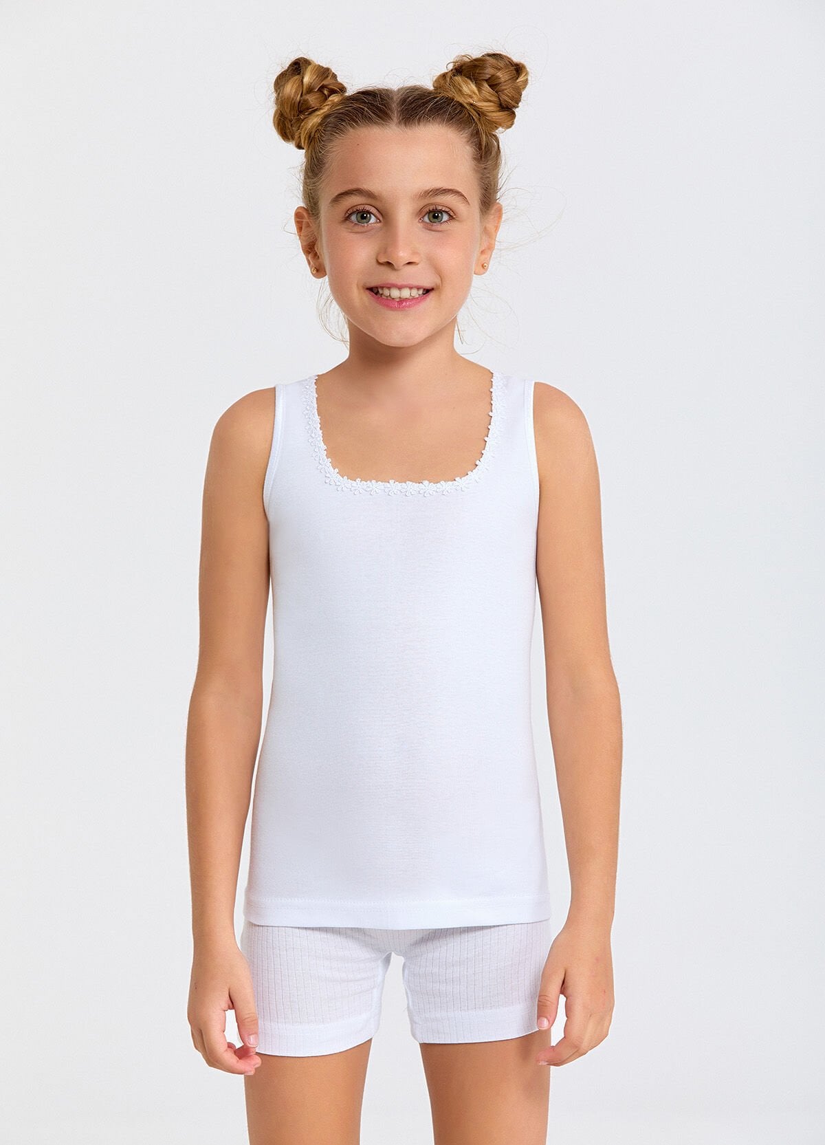 Berrak 2506 Geniş Askılı Kız Çocuk Ribana Atlet