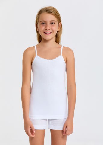 Berrak 2505 İp Askılı Kız Çocuk Ribana Atlet