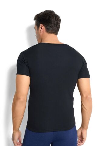 Jiber 162 Erkek %100 Termal V Yaka Yarım Kol Üst