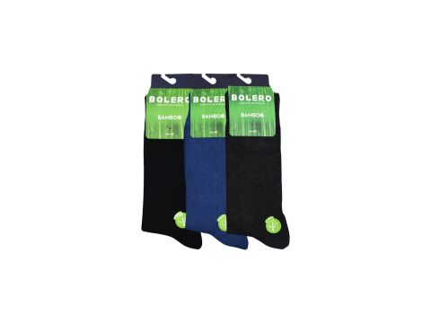 Bolero E-72 (41-45 NO) Erkek Bambu Çorap 12'li